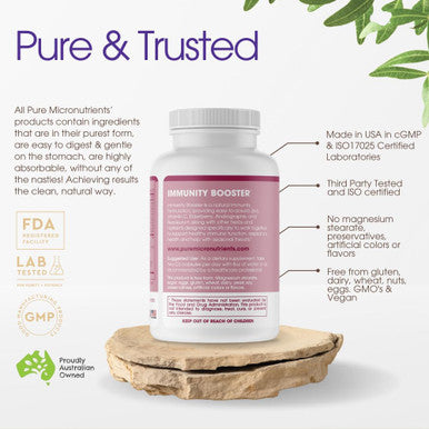 Pure Micronutrients Immunity Booster Vitamins - Zinc, Elderberry, Andrographis, Vitamin C, B6, D & E Multivitamin For Immune Support - Powerful Antioxidant - Body Defence Supplement - 60 Cap