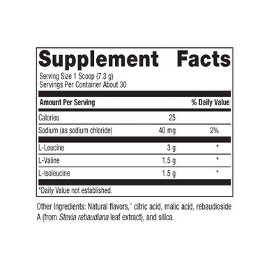 Metagenics BCAAs Powder 7.72 oz (219 g) Orange Mango Flavor 30 Servings - Non-GMO Gluten Free Vegetarian
