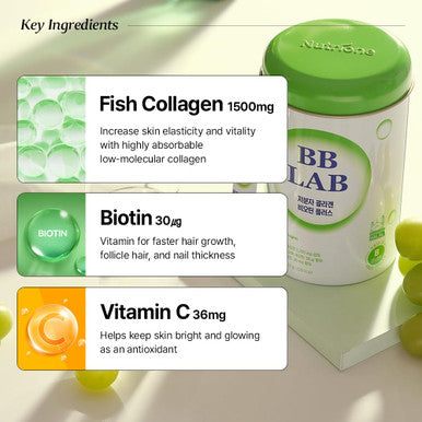 BB LAB Gift Set Low Molecular Korean Collagen Powder Stick Supplement Korean Marine Collagen Fish Collagen Peptides Vitamin C Glycine Fast Absorption