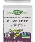Nature's Way Olive Leaf, Premium Extract Supplement, 250 mg per serving, 60 Capsules