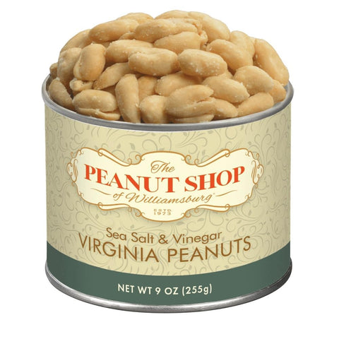 The Peanut Shop of Williamsburg Lightly Salted Handcooked Virginia Peanuts, Williamsburg Peanuts, Non-Gmo, Kosher Certified - 18 Oz Tin