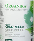 Organika Chlorella Certified Organic Powder- Broken Cell Wall For Enhanced Bioavailability, Extensive Nutrient Profile, Alkalining, Detoxify- 300G
