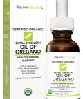 Rejuvenaturals Extra Strength Oil Of Oregano Usda Organic Liquid) Wild Mediterranean 1 Fl Oz