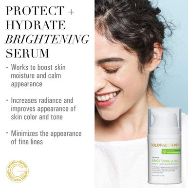 GOLDFADEN MD Brightening Elixir Serum w/Vitamin C Ferulic Acid Vitamin B Vitamin E Helps Aid Against The Appearance Of Photoaging Leaves Skin Feeling Hydrated Looking Radiant 1.0 fl oz