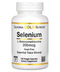 Selenium L Selenomethionine Essential Mineral 200 Mcg 180 Capsules