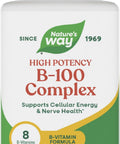 NatureS Way B100 Complex Supports Cellular Energy And Nerve Health 8 BVitamins 60 Capsules (Packaging May Vary)