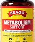 Bragg Metabolism Natural GLP-1 Support Apple Cider Vinegar Capsules - 90ct | Botanical blend, helps curb appetite between meals, gluten-free, non-GMO, vegetarian-friendly, clinicaly studied metaboliaid