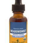 Herb Pharm Certified Organic Meadowsweet Liquid Extract for Minor Pain - 1 Ounce