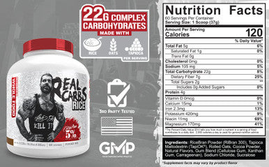 Rich Piana 5% Nutrition 3-Stack | Real Carbs + Shake Time + Real Carbs & Protein | Real Food Meal Replacements + Premium No-Whey Animal Protein (Select Your Flavors)