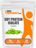 Bulksupplements Soy Protein Isolate Powder Unflavored 1 Kilogram