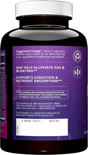 MRM Nutrition Digest-All AÃƒâ€šÃ‚Â® | Digestive Enzymes | Improved Digestion and Absorption | Lactase + Amylase + Lipase| May Help with Bloating and Gas| 100% Vegetarian | Gluten- | 100 Capsules