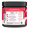Llama Naturals Multivitamin for Women and Men Vegan Organic Gummies with Vitamin D C and K Adults Real Fruit Gummy Vitamins Chewable Multivitamin Supplement No Added Sugar Cane Cherry 120 Ct