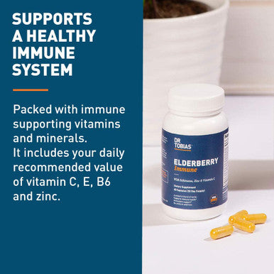 Dr. Tobias Elderberry Immune Supplement Herbal Blend 60 Capsules
