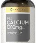 Calcium With D3 | 1200Mg | 300 Mini Softgels | Non-Gmo And Gluten Free Supplement | By Carlyle