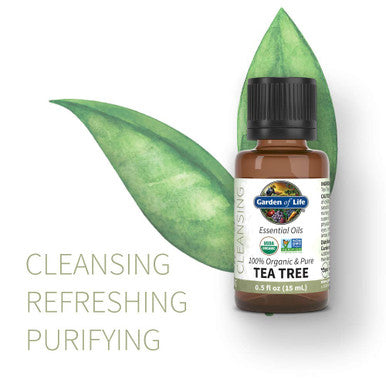 Garden of Life Essential Oil Tea Tree 0.5 Fl Oz (15 Ml)