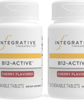 Integrative Therapeutics B12Active Supplement for Nerve Function Support* Dairy Soy and GlutenFree Cherry Flavored 30 Chewable Tablets (30 Servings)