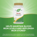 NatureS Way Iron Promotes Healthy Red Blood Cells 18 Mg From Iron Gluconate Per Serving Gluten 100 Capsules (Packaging May Vary)
