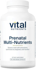 Vital Nutrients - PreNatal Multi-Nutrients - Women's Multi-Vitamin/Mineral Formula with Potent Antioxidants - 180 Vegetarian Capsules per Bottle