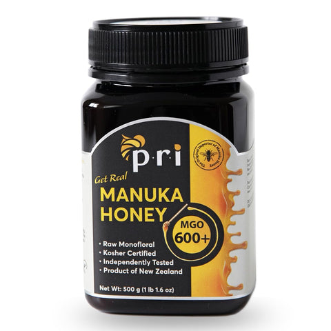 P.R.I Manuka Honey MGO 300+, ElevatedÃ¢â‚¬â€˜Potency Monofloral New Zealand Honey, CoolÃ¢â‚¬â€˜Processed & 100% Traceable (500g/1.1lb)