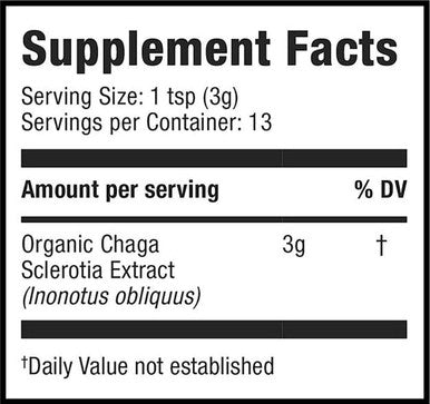 Chaga by Moon Juice - Organic Chaga Mushroom Powder Extract (240mg 1,3 & 1,6 Beta-Glucans per serving) - Supports Energy & Healthy Immune System - Vegan, Non-GMO & Gluten-Free (1.3oz)