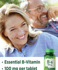 Nature's Truth Vitamin B-6 100mg Tablets, 100 Count