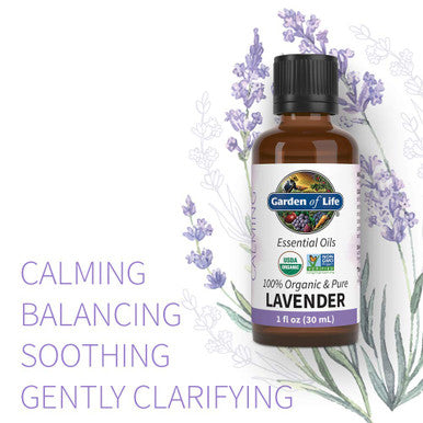 Garden of Life Essential Oil Lavender 30 Ml Usda Organic 1 Fl Oz