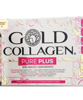 GOLD COLLAGEN New Pure Plus - Collagen Supplements for Women & Men Biotin Hair Growth Skin Nail Hormonal Balance Immune System Booster 8g Marine Collagen Vitamin C Hyaluronic Acid 1 Pack 10x50ml