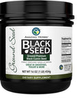 Amazing Herbs Premium Ground Black Cumin Seeds - Finely Ground Nigella Sativa, Gluten Free, Non GMO, Supports Cardiovascular Function & Preserves Digestive Health - 16 Oz