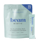 Beam Biotic Probiotics for Women Gut Health & Digestive Health Powder with Pre Pro & Postbiotics + Glutathione Daily Probiotic Drink for Bloating Relief & Gut Balance 15 Servings Blue Raspberry