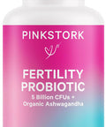 Pink Stork Fertility Support Probiotics for Women with Ashwagandha for Vaginal Health Conception pH Balance Hormone Balance and Gut Flora Fertility Supplements for Women 30 Capsules