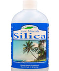 Eidon Liquid Silica Mineral Concentrate - Silica Supplement for Hair, Skin, and Nails, Supplement Drops to Support Collagen Production & Hair Loss for Women & Men, Helps Manage Calcium - 18 oz