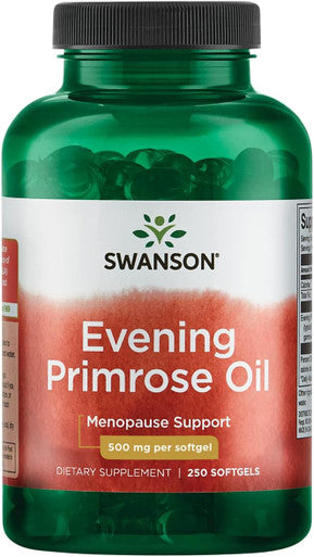 Swanson Evening Primrose Oil (Omegatru) 500 Milligrams 250 Sgels