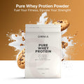 OMNIA Pure Whey Protein Powder Nutrition Low Carbs and Low Sugar Muscle Building Powder Over 22G Protein Per Serving - 33 Servings - 1 KG - Cookies and Cream