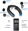 Neck Massager With Heat, Electric Neck Massager, Neck Massager For Pain Relief Deep Tissue, 9 Modes 50 Intensities, Ems Neck Massager For Home Office Car Travel Black Fsa Hsa Approved Products Only