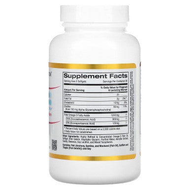 California Gold Nutrition Prenatal Dha For Pregnant 900 Mg 60 Softgels