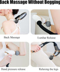 Massage Gun Back Neck Massager For Pain Relief Deep Tissue Percussion Massage Gun With 4 Massage Heads & 6 Speed Levels(Black)