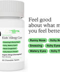 Genexa Kids' Allergy Care | Non-Drowsy Homeopathic Decongestant & Allergy Medicine Relief for Children | Delicious Organic Acai Berry Flavor | 60 Chewable Tablets