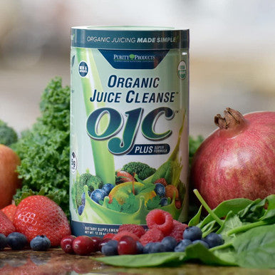Certified Organic Juice Cleanse OJC Plus Berry Surprise Purity Products 30 Organic Veggies and Fruits 5 Grams of Fiber Promotes Energy and Digestive Function 12.28 oz 348 g 30 Servings