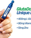 GlutaDose | Detox Everyday | Support Immune Function and Increase Energy | 400mg Glutathione+Vitamin C+Zinc | 30-Day Box | Liquid Vials | Made in USA (30 Doses)