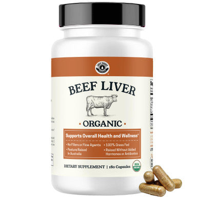 Left Coast Performance Beef Organ Supplement for Women + Organic Beef Liver Capsules - Organic Nutrient Dense Superfood for Overall Energy Health & Wellness - No Fillers Freeze Dried Supplements