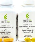 Clear Skin Acne Vitamin System 20 Antioxidants, Botanicals, Minerals & Vitamins 60 Count Pack Of 2