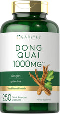 Carlyle Dong Quai Capsules | 1000Mg | 250 Count | Non-Gmo And Gluten Free Supplement | Traditional Herb