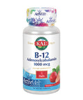 Kal B-12 Adenosylcobalamin Activmelt, Strawberry, White, 90 Count