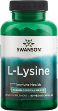 Swanson Amino Acid Ajipure L-Lysine Pharmaceutical Grade 500 Milligrams 90 Veg Capsules