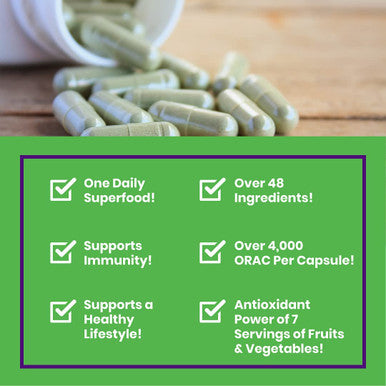 Paradise Herbs Earth's BlendAÃƒâ€šÃ‚Â® Organic Superfood Multivitaman with Iron | Antioxidants, Probiotics, Adaptogens, Vitamins A, B, C, D, K2 | Orac Energy Greens + Minerals + Herbs | 30 Vegetarian Capsules
