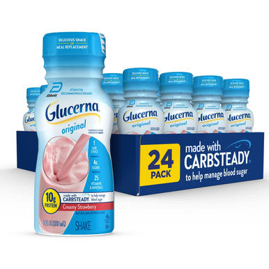 Ensure Plus Nutrition Shake 24 Pack & Glucerna Diabetic Nutritional Shake 24 Count