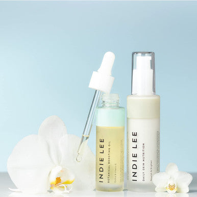 Indie Lee Botanical Boosting Oil - Face Oil with Vitamin E & Orchid Extract - Contains Malic Acid for Gentle Exfoliation - Rosehip + Jojoba Facial Moisturizer for Daily Use (30 ml)