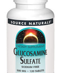 Source s Glucosamine Sulfate, -Free 500 mg For Joint Support - 120 Tablets