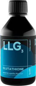 LLG3 liposomal Glutathione 240ml lipolife. Formulated with Setria Glutathione New Peach Vanilla Flavour.