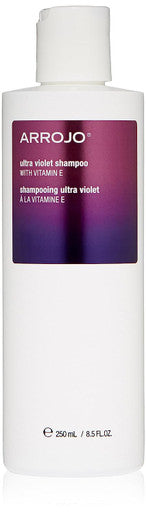 ARROJO Ultra Violet Purple Shampoo (8.5 oz) Hair Shampoo for Color Treated Hair to Eliminate Brassy & Yellow Tones Purple Shampoo for Blonde Hair w/ Vitamin E Paraben and Sulfate Free Shampoo